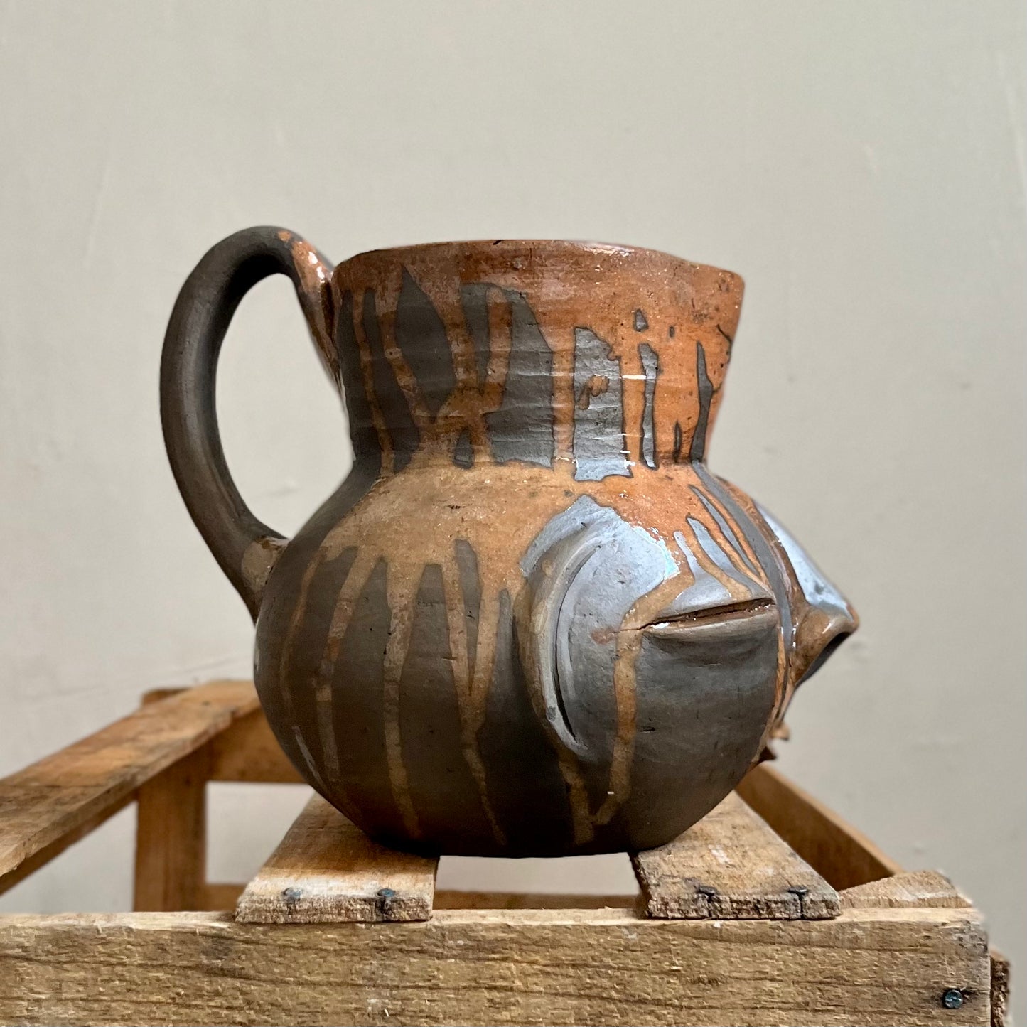 Erupted Cara Zapoteca Jar by Taller Coatlicue