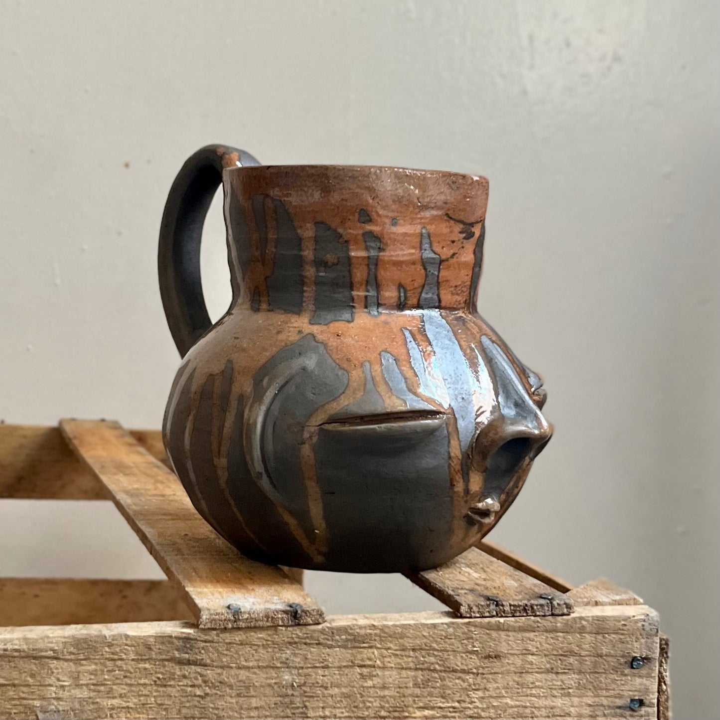 Erupted Cara Zapoteca Jar by Taller Coatlicue