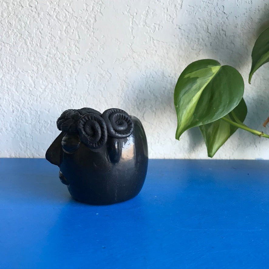 Barro Negro Tehuana Shot Glass / Candle Holder