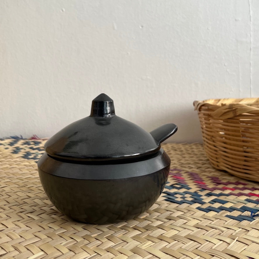 Barro Negro Serving Dish with Spoon and Lid