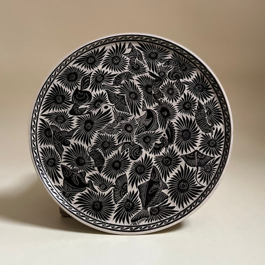 Mixteca Ceramic Plate by Juan Rodriguez