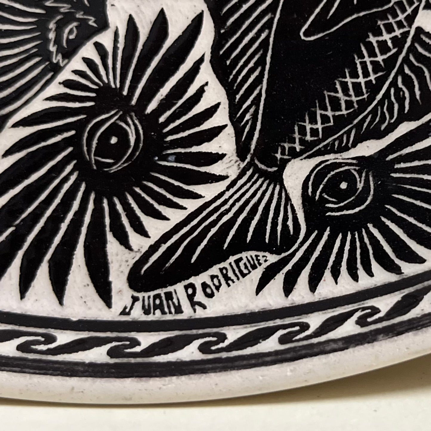 Mixteca Ceramic Plate by Juan Rodriguez