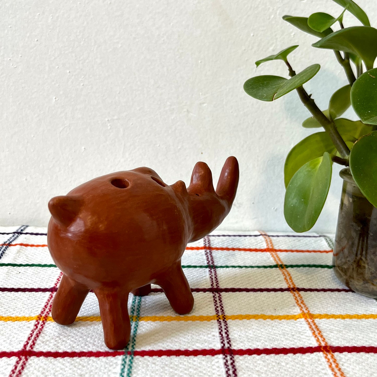 Barro Rojo Rhino Pencil Holder