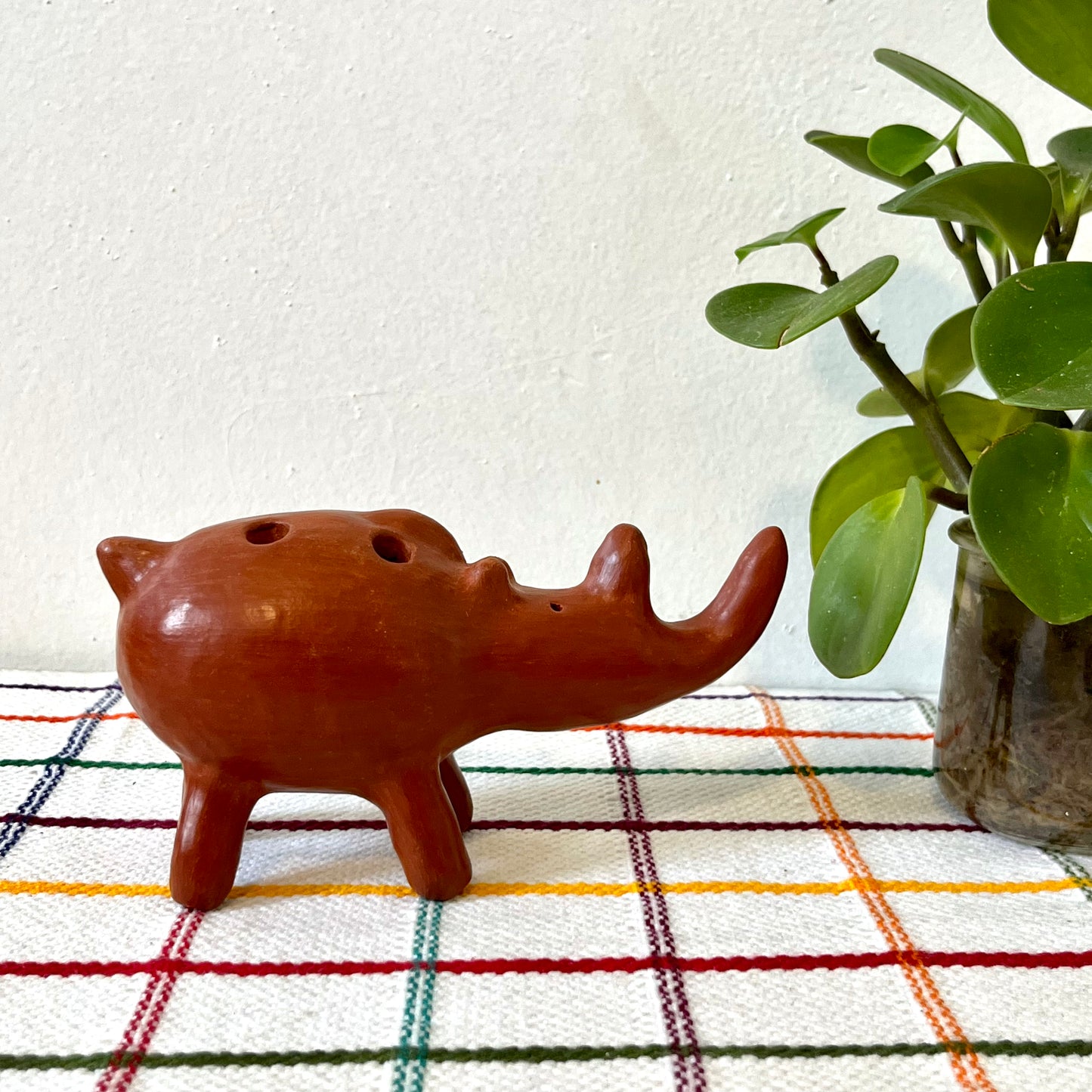 Barro Rojo Rhino Pencil Holder