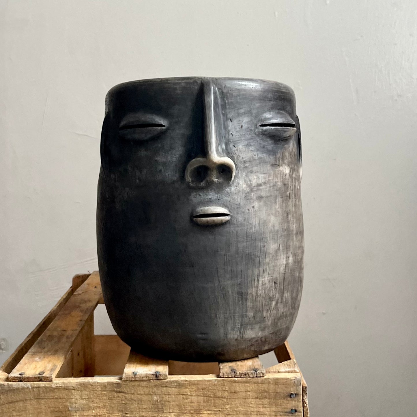 Cara Zapoteca Large Plant Pot by Ana Martinez