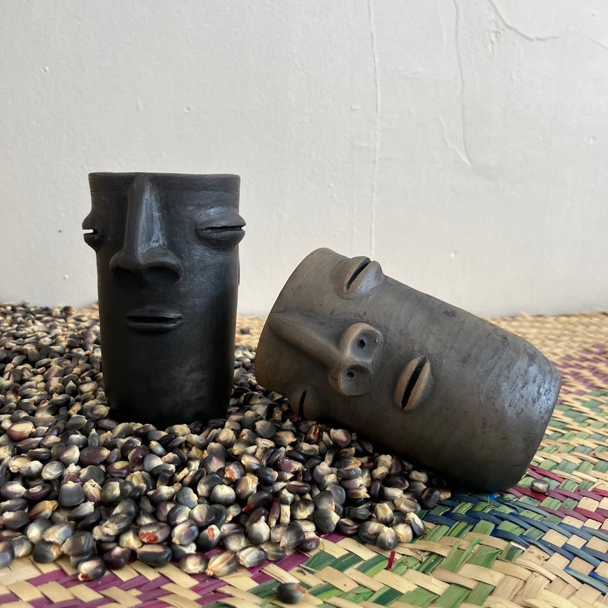 Cara Zapoteca Ceramic Tumbler by Taller Coatlicue