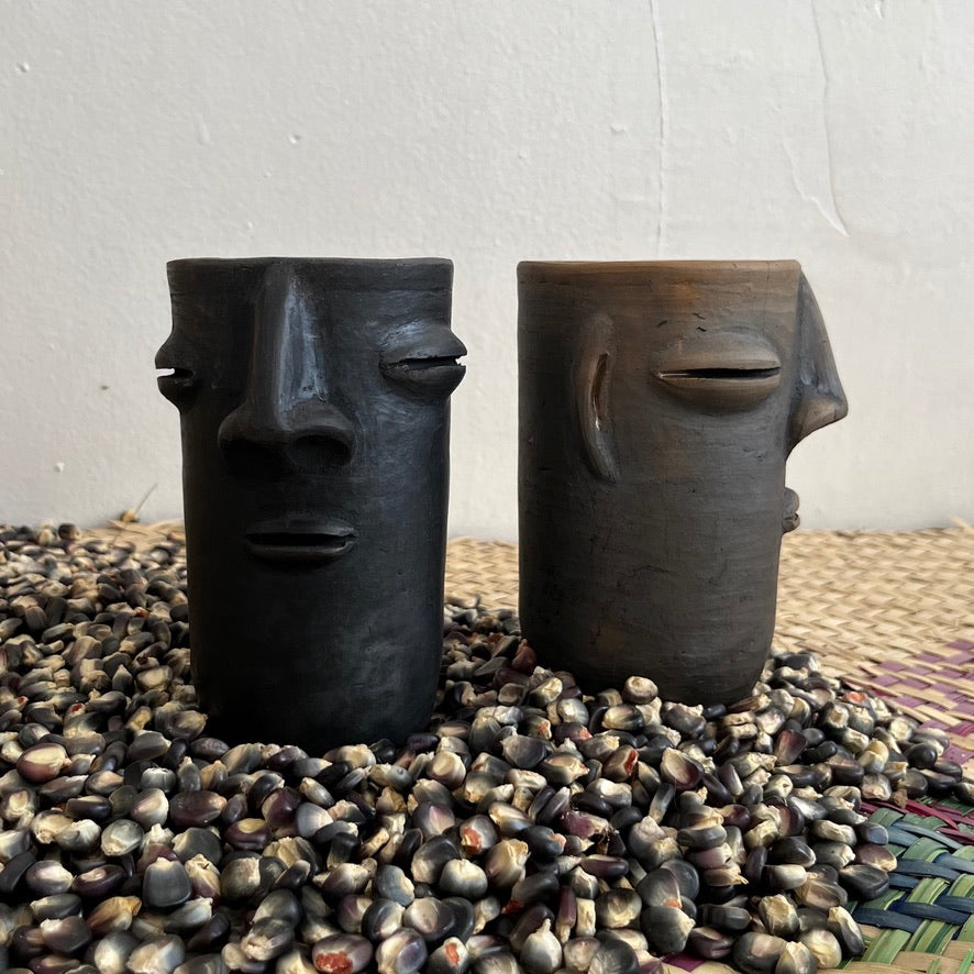 Cara Zapoteca Ceramic Tumbler by Taller Coatlicue