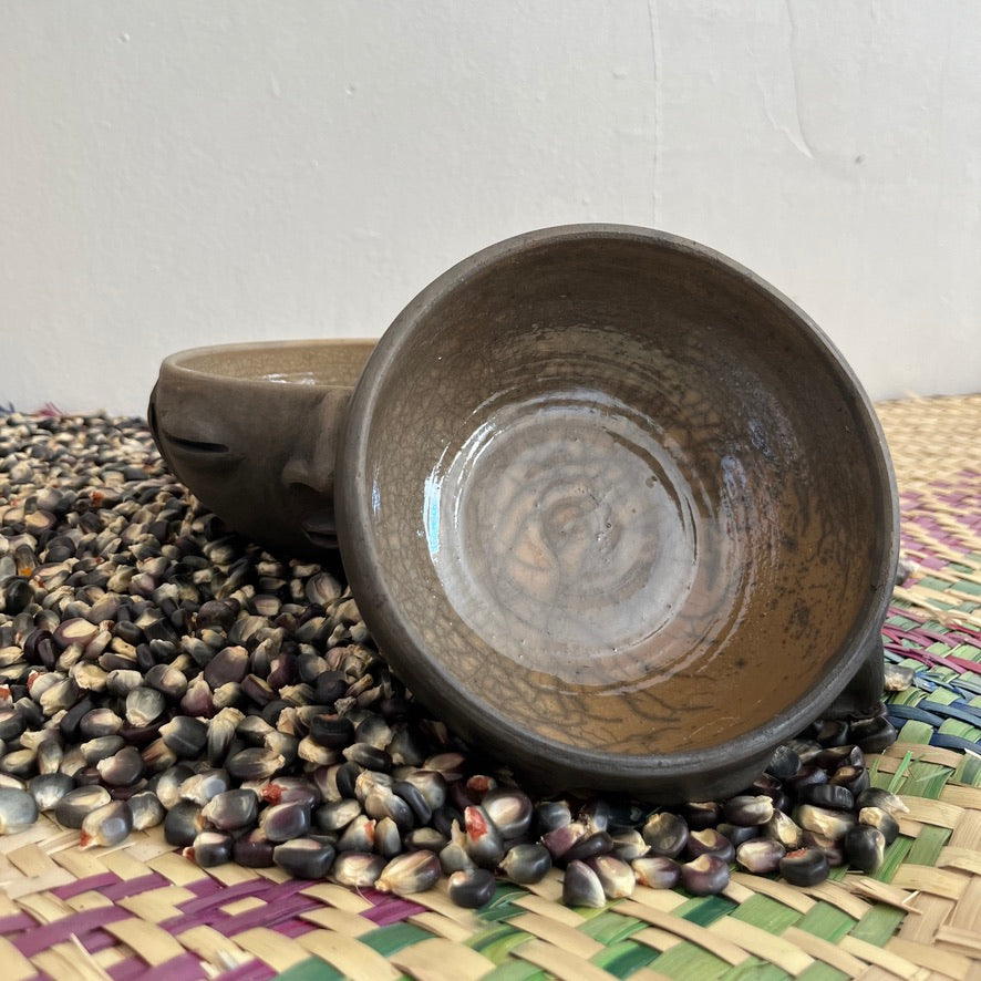 Cara Zapoteca Small Glazed Bowl by Taller Coatlicue