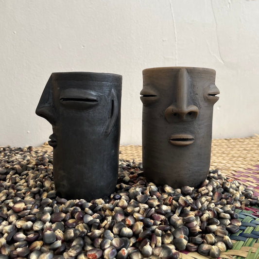 Cara Zapoteca Ceramic Tumbler by Taller Coatlicue