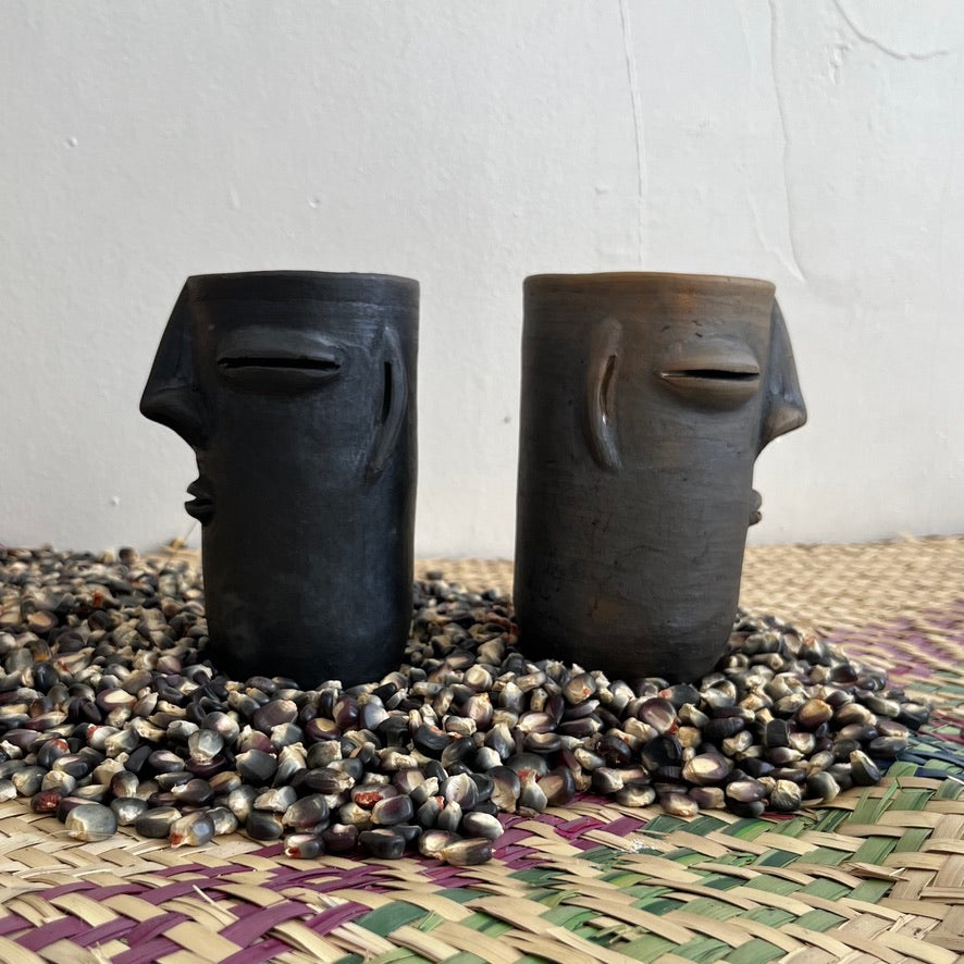 Cara Zapoteca Ceramic Tumbler by Taller Coatlicue