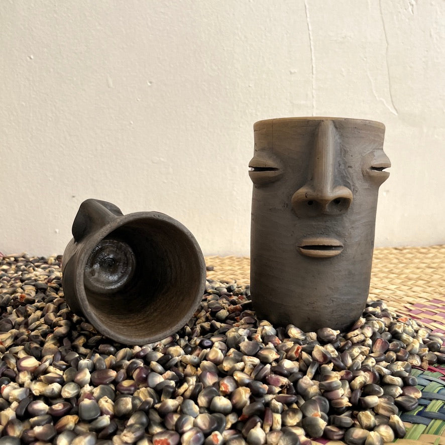 Cara Zapoteca Ceramic Tumbler by Taller Coatlicue