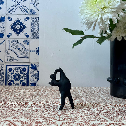 Taller Coatclicue Frog Playing Trumpet Figure