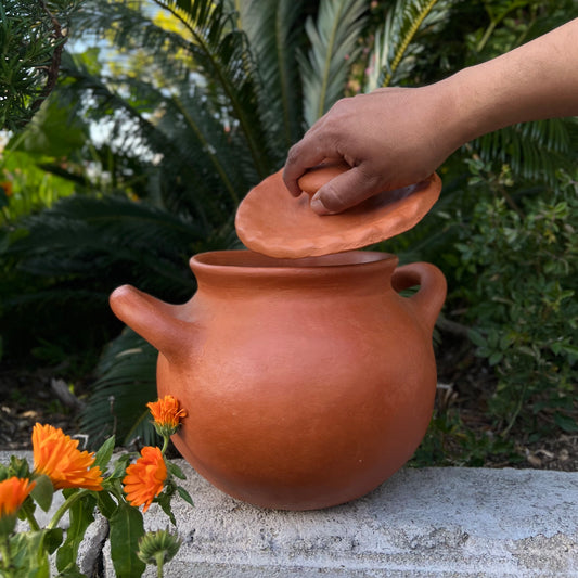 Cazuela with Lid in Barro Rojo