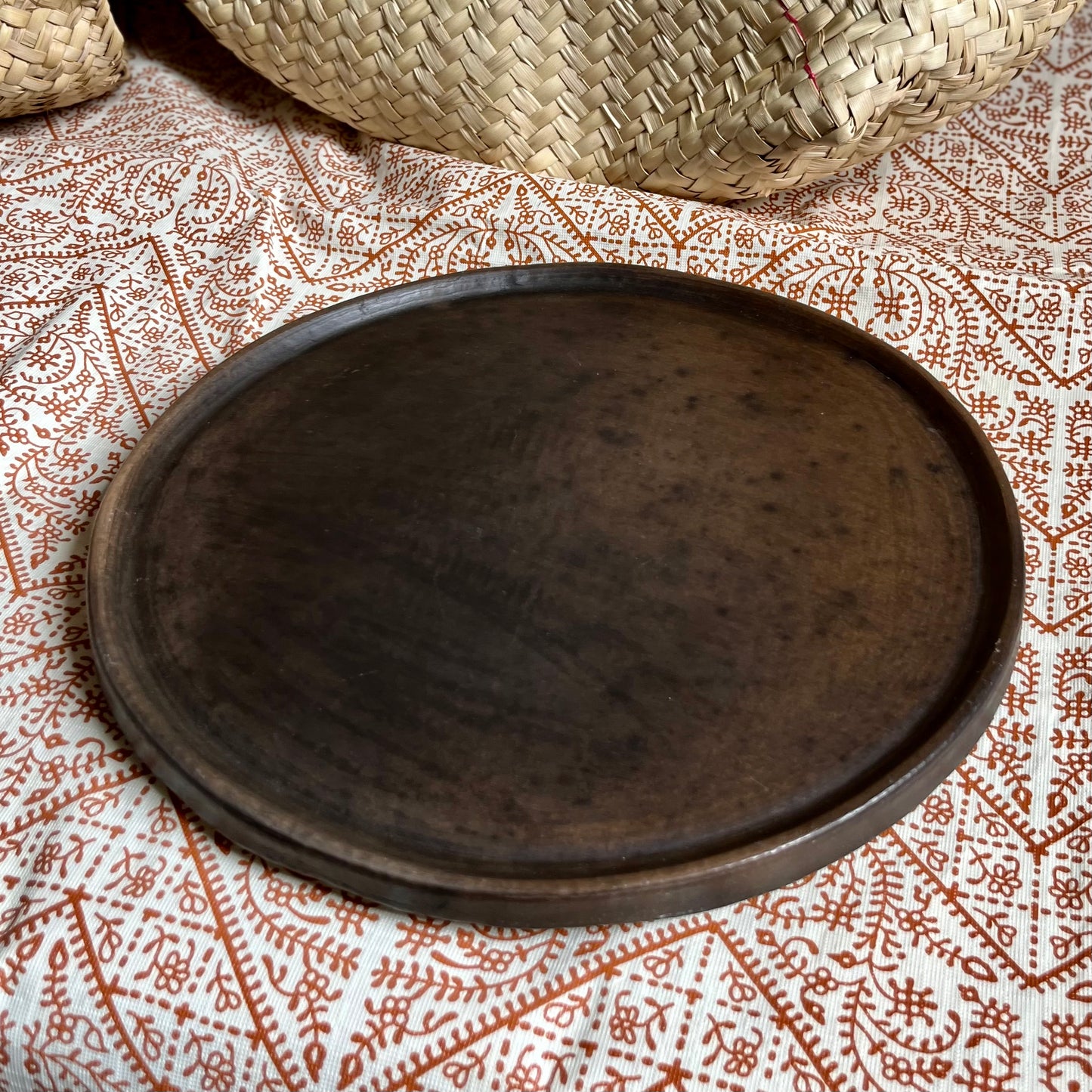 Salpicado Round Plate Charger by Taller Coatlicue