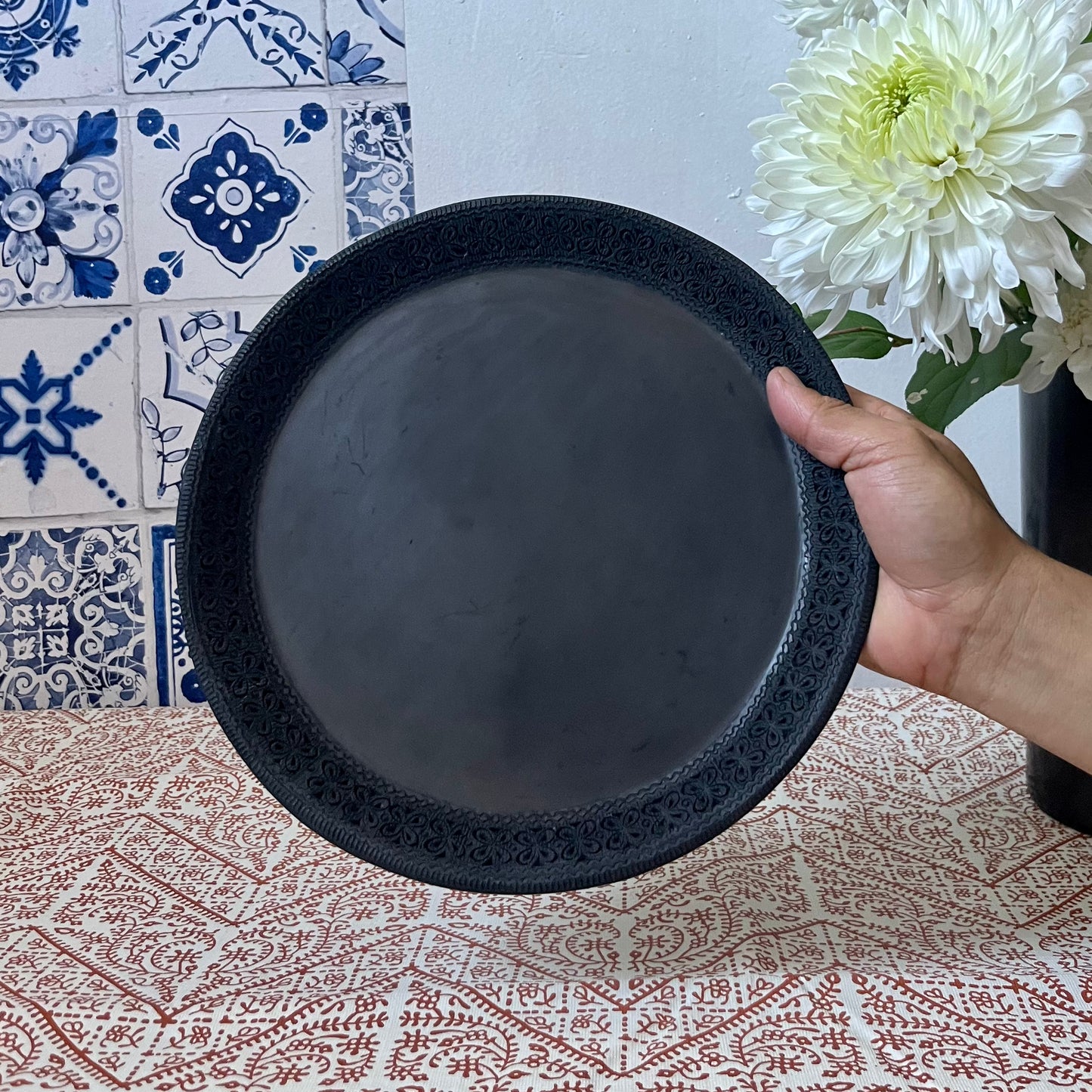 Barro Negro Engraved Plate