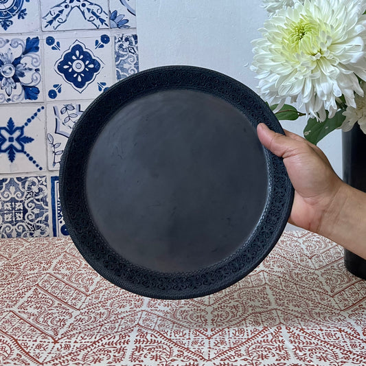 Barro Negro Engraved Plate